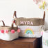 Jute & Cotton Rope Storage Basket - Rainbow